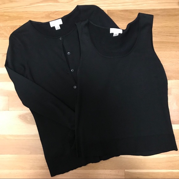 LOFT Sweaters - Black Silk Cardigan from LOFT LOFT Sweaters - Black Silk Cardigan from LOFT